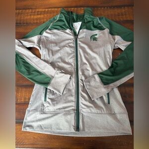 Women’s like new medium pro edge zip up Michigan state